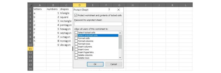 Как защитить ячейки в Excel