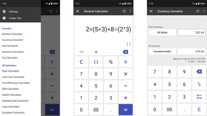 10 лучших калькуляторов для Android