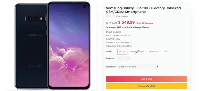 Предложения Samsung: сэкономьте до 400 долларов на Galaxy S10e, S10 Plus, Note 10