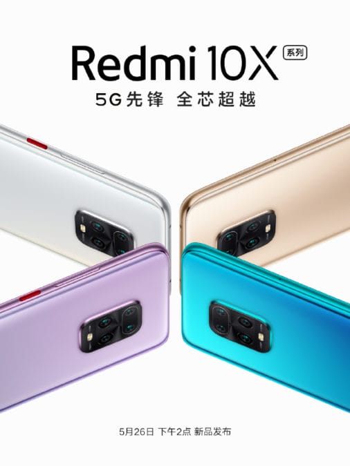 Утечка деталей Redmi 10X, включая поддержку 5G