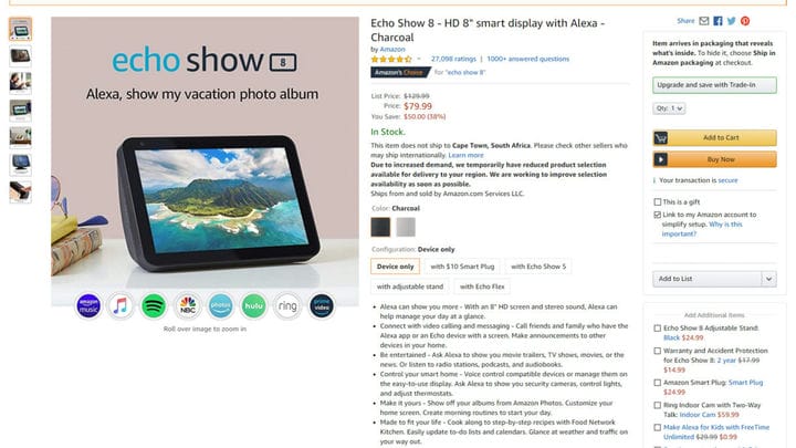 Умные дисплеи Amazon Echo теперь продаются по цене от 50 долларов