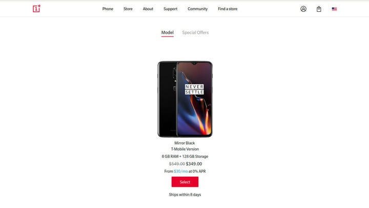 Распродажа OnePlus 6T урезает 200 долларов от варианта T-Mobile