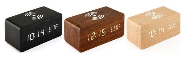 Сделка: деревянный будильник ZTech с зарядкой Qi теперь стоит менее 18 долларов