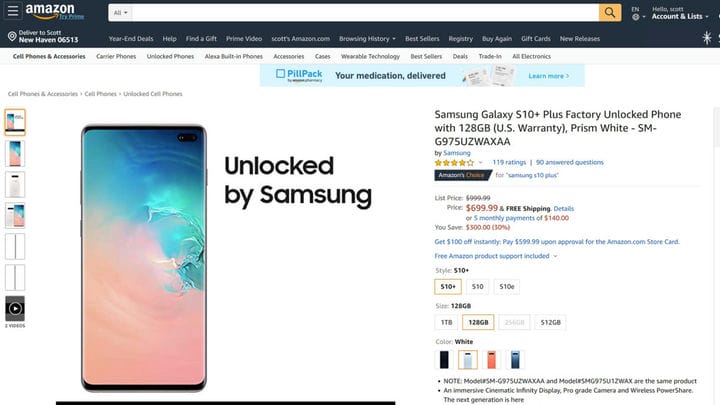 Сделка с Samsung Galaxy S10 Plus: дешевле, чем S10e