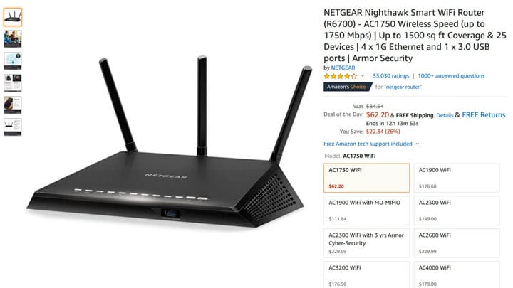 Получите новый маршрутизатор сегодня во время распродажи Amazon Netgear в Черную пятницу