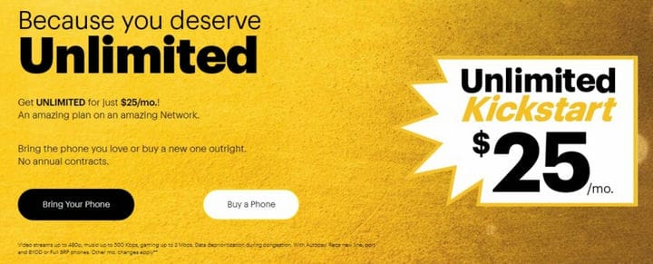 Сравните свой тарифный план Unlimited с предложениями Verizon и Sprint