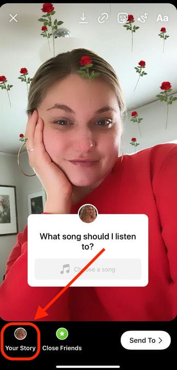 Kuidas küsida Instagram Story'is laulusoovitust