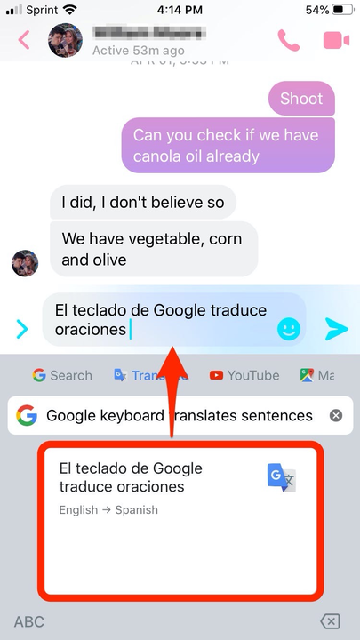 Comment utiliser la fonctionnalité de traduction de Gboard sur un iPhone