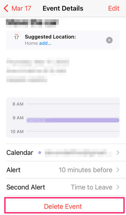 Comment supprimer des événements de calendrier sur un iPhone