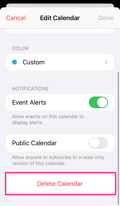 Comment supprimer des événements de calendrier sur un iPhone