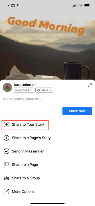 Comment publier une histoire Facebook sur ordinateur ou mobile