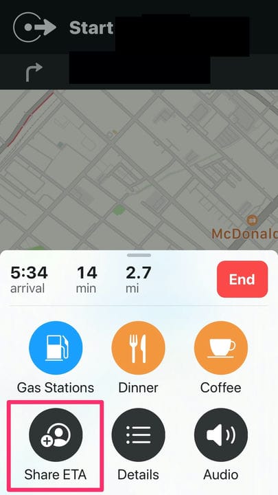 Come condividere il tuo ETA nell'app Apple Maps sul tuo iPhone