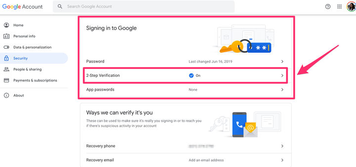 Comment activer l'authentification à deux facteurs sur Google