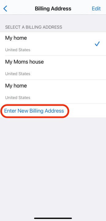 Как изменить платежный адрес Apple Pay или адрес доставки