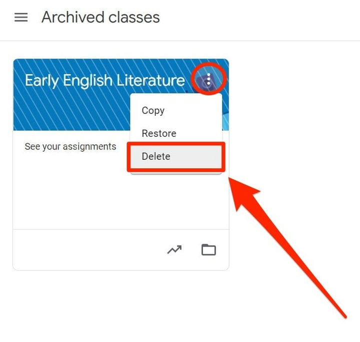 Comment supprimer un cours Google Classroom ou l'archiver