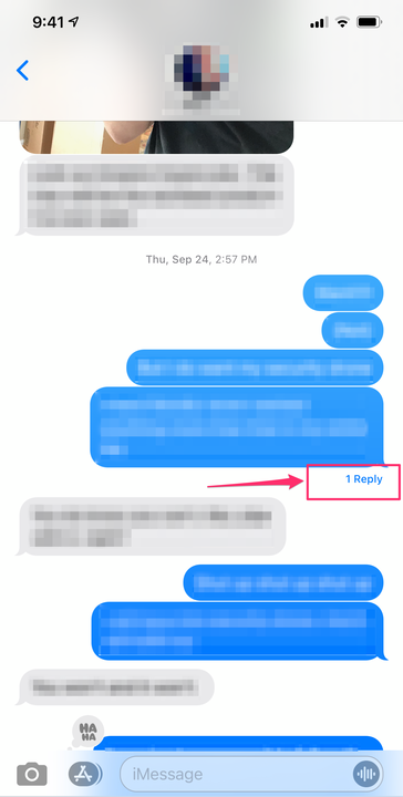 Comment envoyer des réponses en ligne dans les messages sur un iPhone