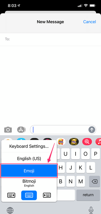 Comment rechercher des émoticônes spécifiques sur un clavier iPhone