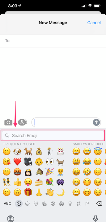 Jak wyszukiwać określone emotikony na klawiaturze iPhone'a